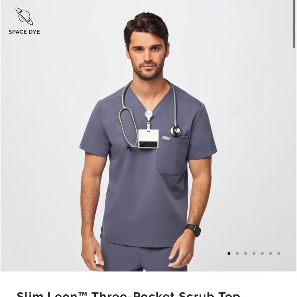 Figs Three Pocket Scrub Size XS Navy